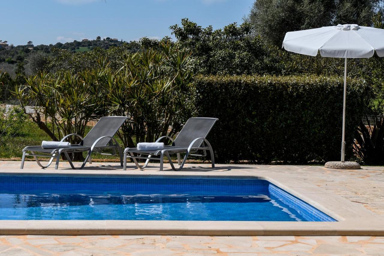 Moderne Finca Can Vicento - Heizung - Pizzaofen Porto Cristo Exterior foto